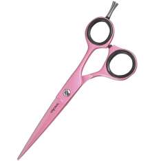 Tesoura de corte de cabelo offset ORIG!NAL 5,5", aço inoxidável rosa