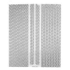 Peggy Sage Triangles Silver Mesh Design Nail Stickers | Adesivo Nº 149661