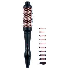 Conjunto de pinças e escovas térmicas intercambiáveis Perfect Beauty 10 em 1