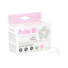 Toalhas Comprimidas Biodegradáveis Pollié 20x22cm Pacote de 50UDS