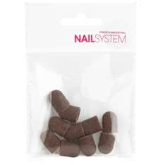 Pacote de sistema de unhas profissional de 10 tampas de grão médio 13x15mm