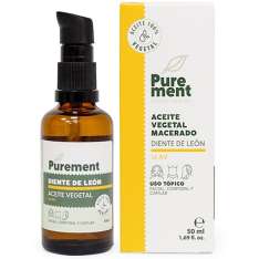 Óleo Vegetal Macerado Orgânico de Dente-de-Leão Purê 50ml