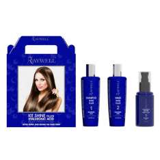 Raywell Kit Shine Filler ácido hialurônico. Kit de cuidados com o cabelo.