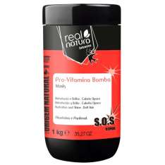 Máscara Hidratante Real Natura Pro Vitamin para Cabelos Opacos 1KG