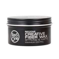 Vermelho um cera de fibra criativa cera fibrosa acabamento fosco forte fixação para cabelo 100ml