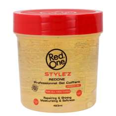 Red One Style'z Gel de Modelagem com Fixação Extra Forte e Óleo de Argan 483ml