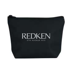 Necessaire Redken Plain com zíper na cor preta