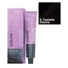 Revlon Color Excel By Revlonissimo Coloração Permanente Sem Amônia 70ml 3. Castanho Escuro