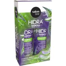 Salon Line Kit Babosa Shampoo e Condicionador Intensivo e Regenerador com Aloe Vera 2x300ml