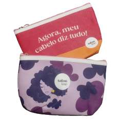 Necessaire com zíper e design aleatório da Salon Line