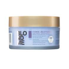 Máscara Neutralizante Schwarzkopf Blondme Cool Blondes Para Cabelo Loiro Frio 200ml