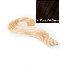 Extensões de cabelo Seiseta Capta Straight Weft 50/55 cm 100g 6. Castanho claro