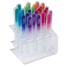 Expositor Sibel com 24 Limas de Unhas de Vidro 14cm