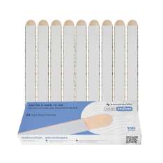 Staleks Expert 22 Limas Papmam Descartáveis Com Base De Madeira 180 Grão 25 unidades