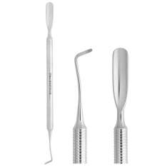Cureta Staleks Pro Podo + empurrador redondo para pedicure tipo 1