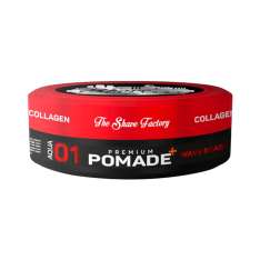 The Shave Factory 01 Pomada de Fixação Forte Premium com Colágeno para Cabelo 150ml