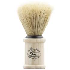 Pincel de barbear de madeira feito à mão da The Shave Factory, tamanho P