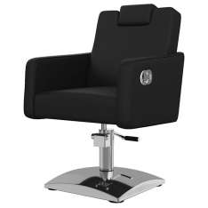 Poltrona reclinável Versa Plus com base cromada preta