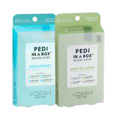 Voesh Pedi In a Box Caixa de pedicure em 4 etapas para cuidados com os pés