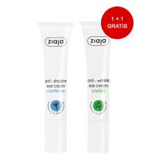 Ziaja - Kit: Contorno de Olhos Antirrugas com Salsa 15ml + Creme Anti-Círculo Escuro com 15ml Envelhecido